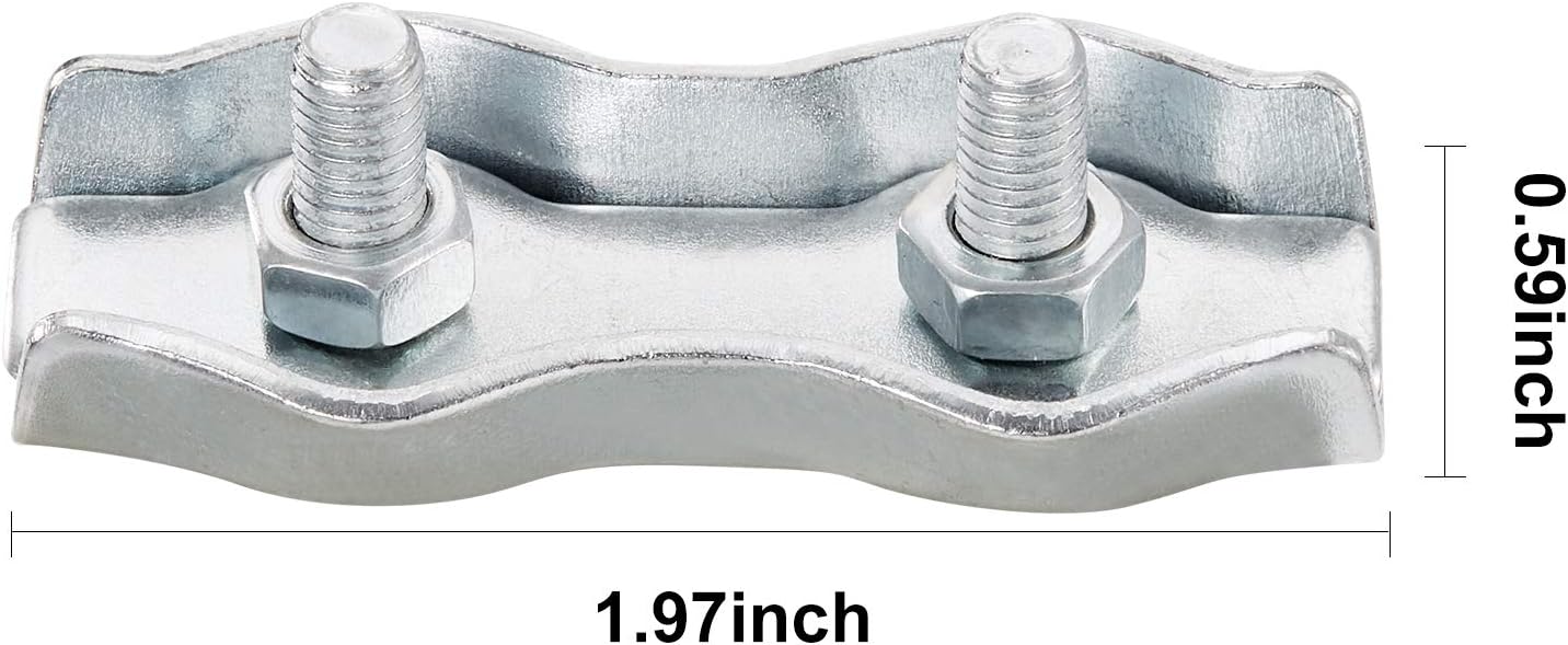 Conector acero galvanizado para cables PVC cercas eléctricas