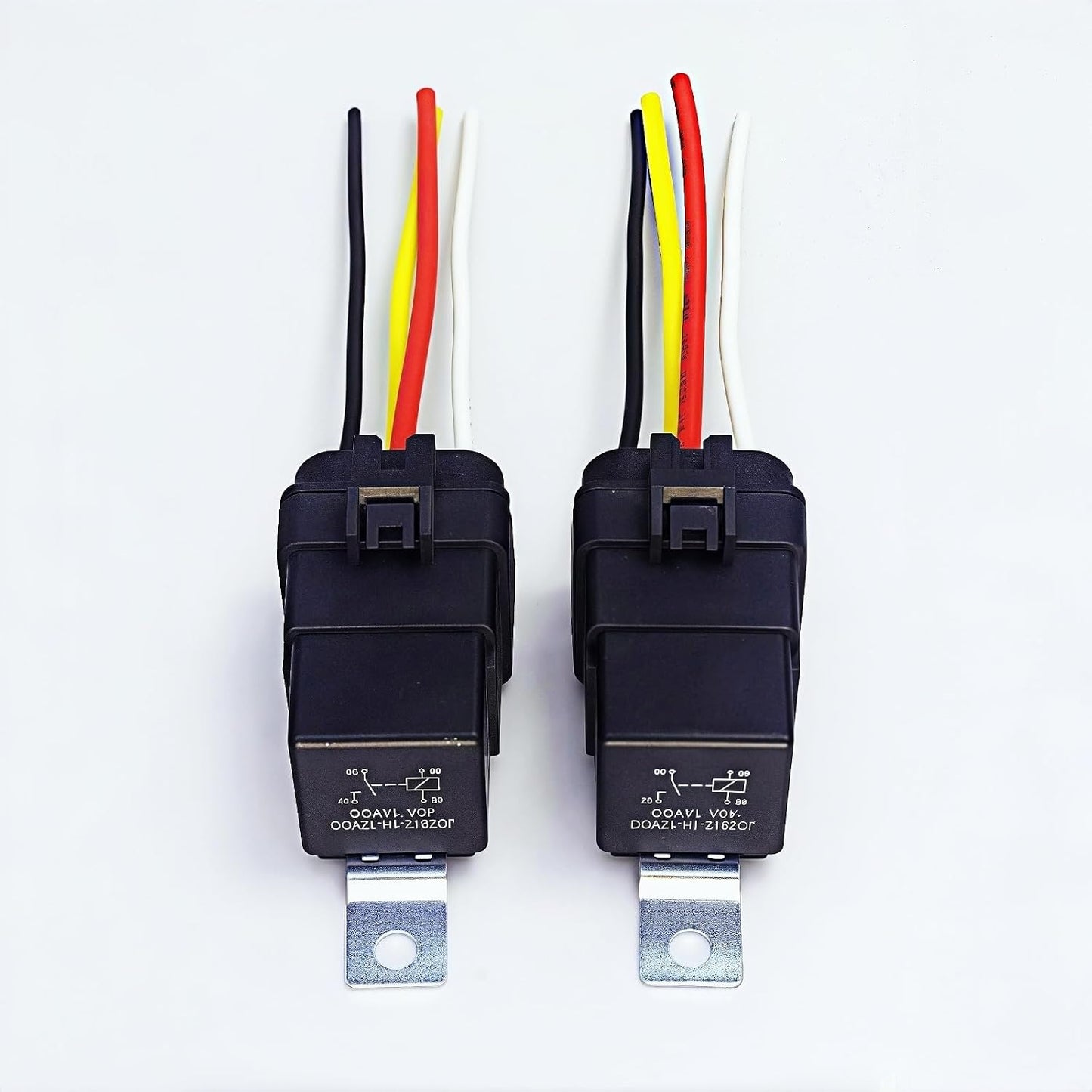 Relé automotriz 40AMP 12V SPST 4 pines alambre cobre