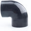 Acoplador codo 90 grados manguera silicona 4 capas negra