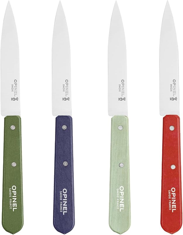 Set 4 Pzas Cuchillos Pelar Acero Inox Fabricado Francia