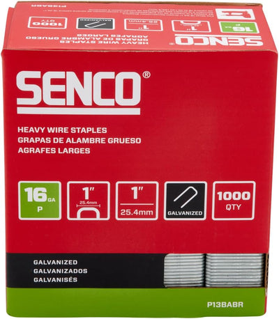 Grapas alambre pesado 16 y 1 pulg galvanizado 1000uds