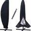 Cubierta sombrilla patio impermeable 10-11ft negro