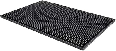 Tapete antiderrap para bar 17.7x11.8pulg goma negra