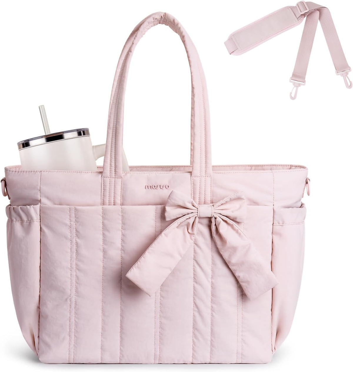 Bolsa de mano para laptop 15-16pulg con portavasos viaje trabajo