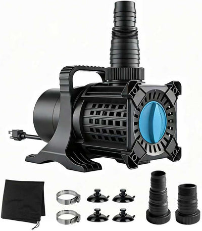 Bomba estanque ajustable 325W 5100GPH 20.3ft sumergible Koi