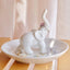 Plato soporte elefante blanco para anillos y joyas