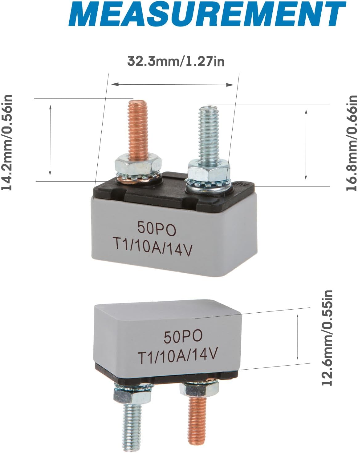 Disyuntores tipo perno 50A T1 1 pack