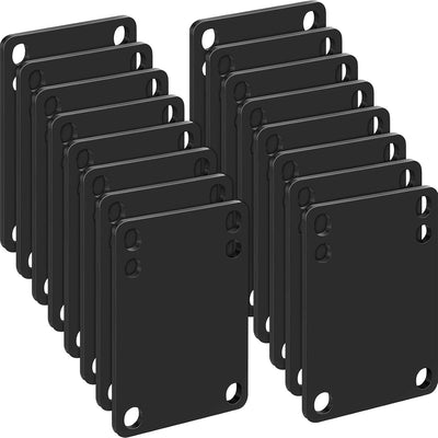 16 Almohadillas Choque Patineta 0.118pulg Suaves Negras