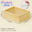 2 Cajas Madera Sin Terminar 7.9x5.9x2.7" Rectangulares