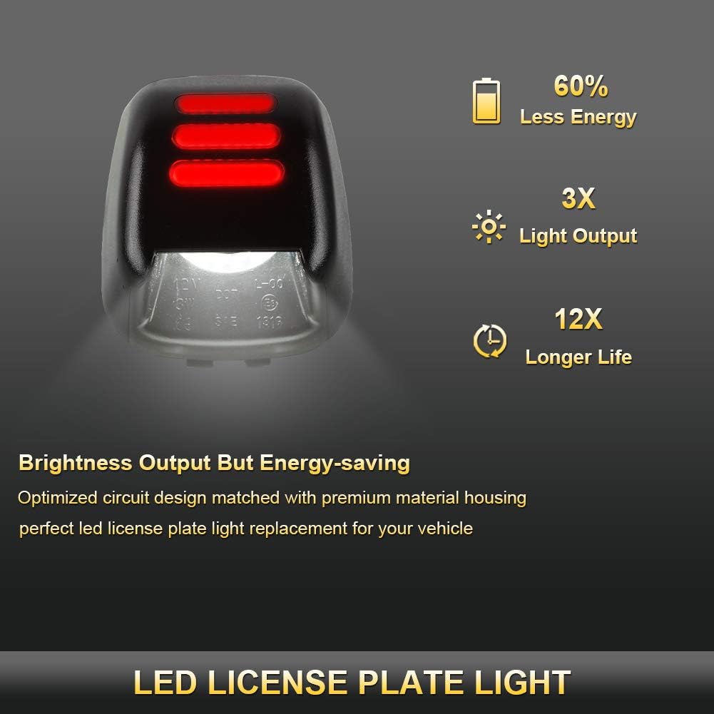 Luz matrícula LED 2 Pzas comp Nissan Frontier Xterra rojo