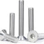 Tornillos M5-0.8 acero inox 304 con tuercas avellanadas DIN7991