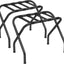 2 Soportes Maleta Acero Plegable 27x15x20" Negro