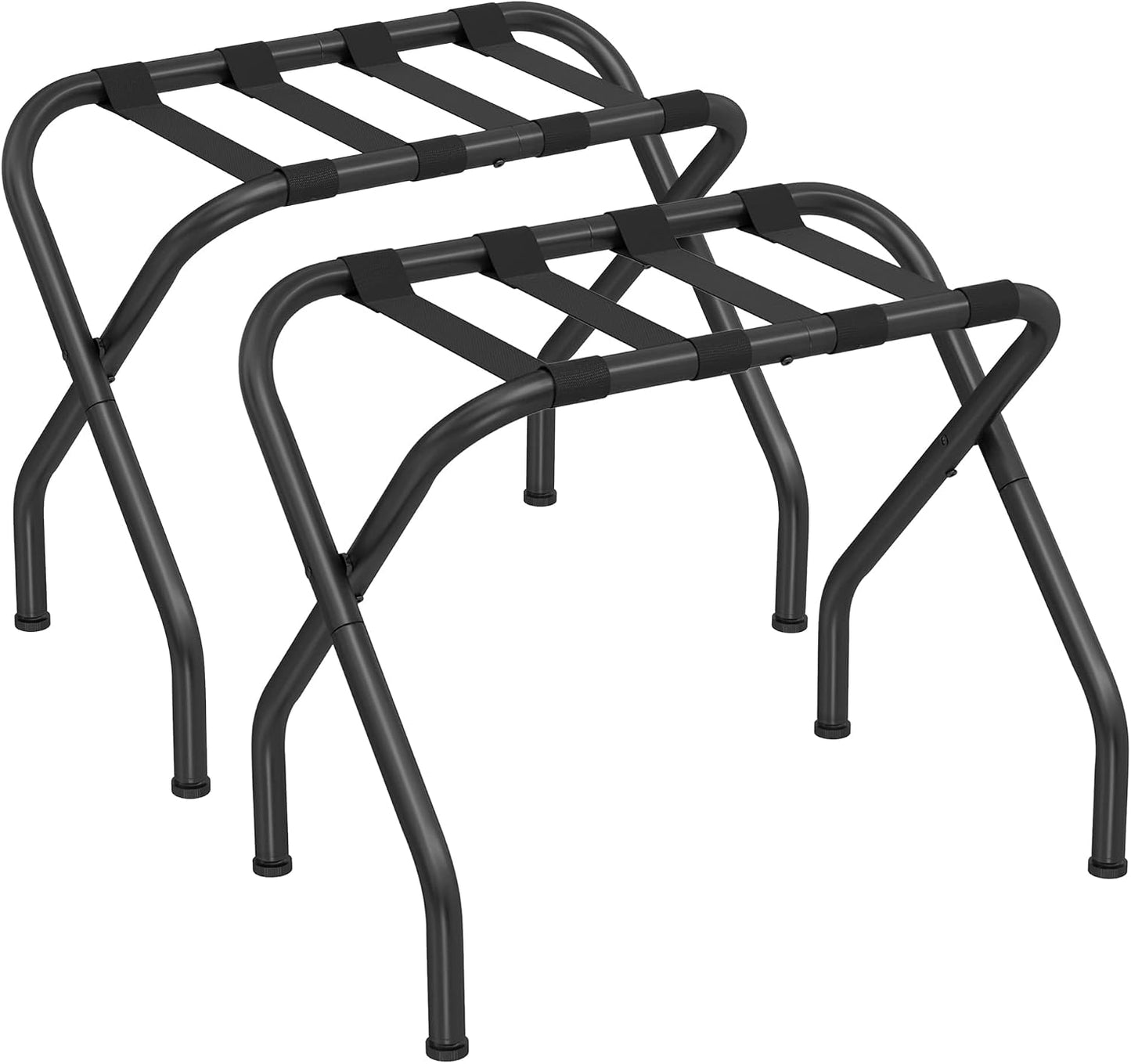 2 Soportes Maleta Acero Plegable 27x15x20" Negro