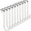 Ganchos puerta 1 3/8pulg 10pzas L5.5pulg plástico blanco