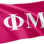 Bandera Phi Mu letra griega 3x5ft letrero decorativo PM