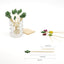 Palillos cactus verdes 5pulg para aperitivos decorativos
