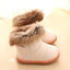 Botas invierno niña impermeable cuero PU antiderrap