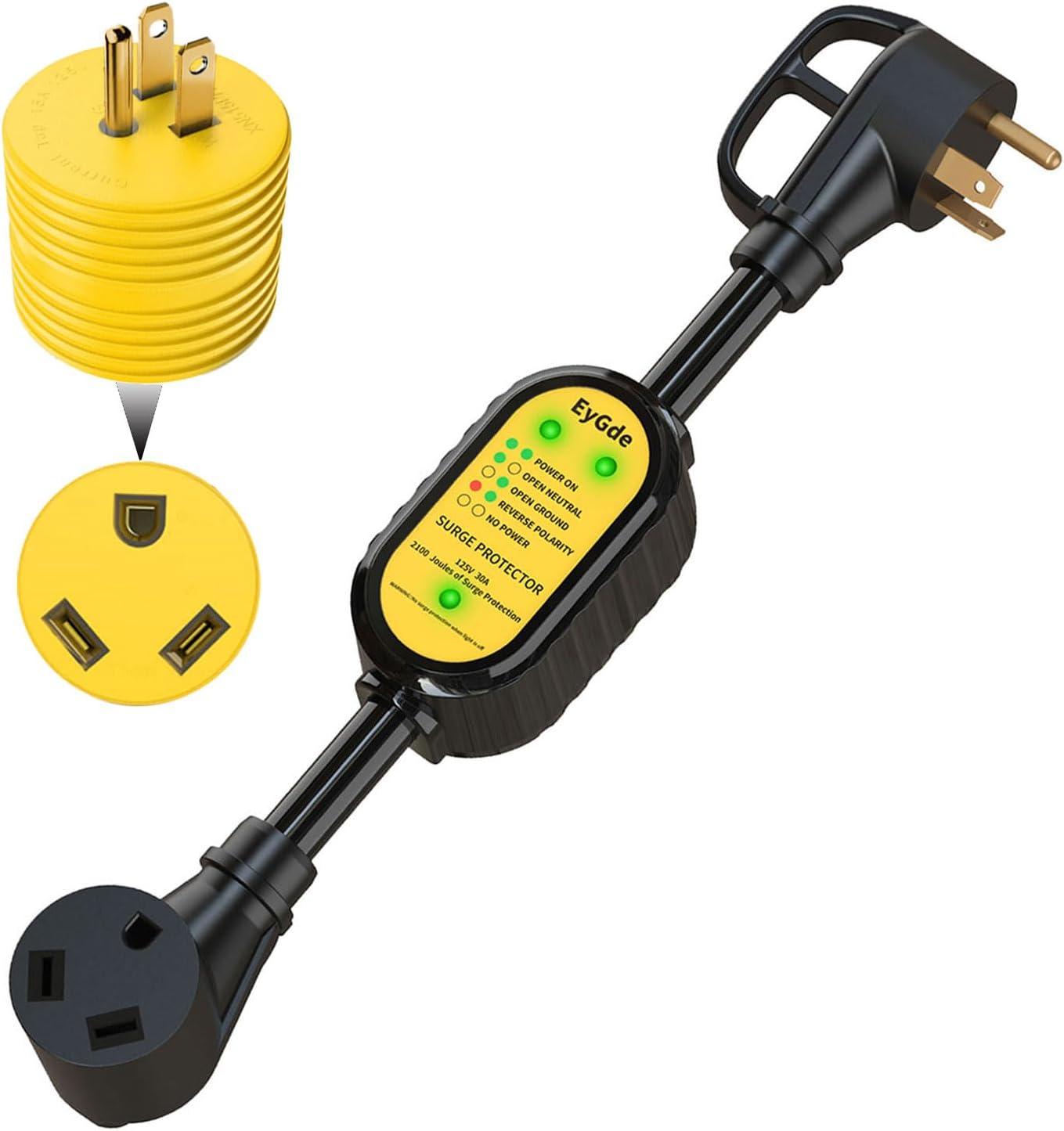 Adaptador RV 30 Amp a 110 con proteccion sobretensiones