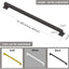 Pasamanos hierro negro para escalera 5ft capacidad 500lb