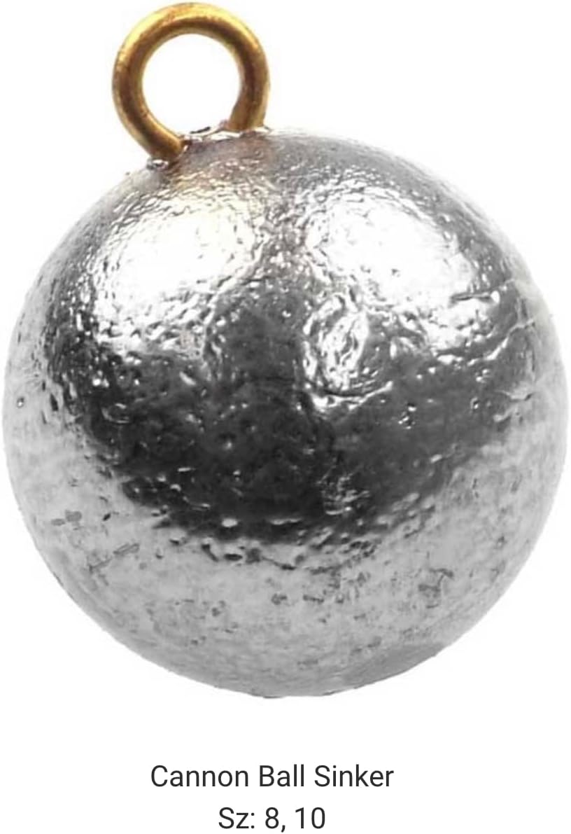 Peso de plomo Cannon Ball Sz 8 y 10 Oz