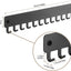 Organiz. collar perforado soporte pared ganchos 2 Uds negro