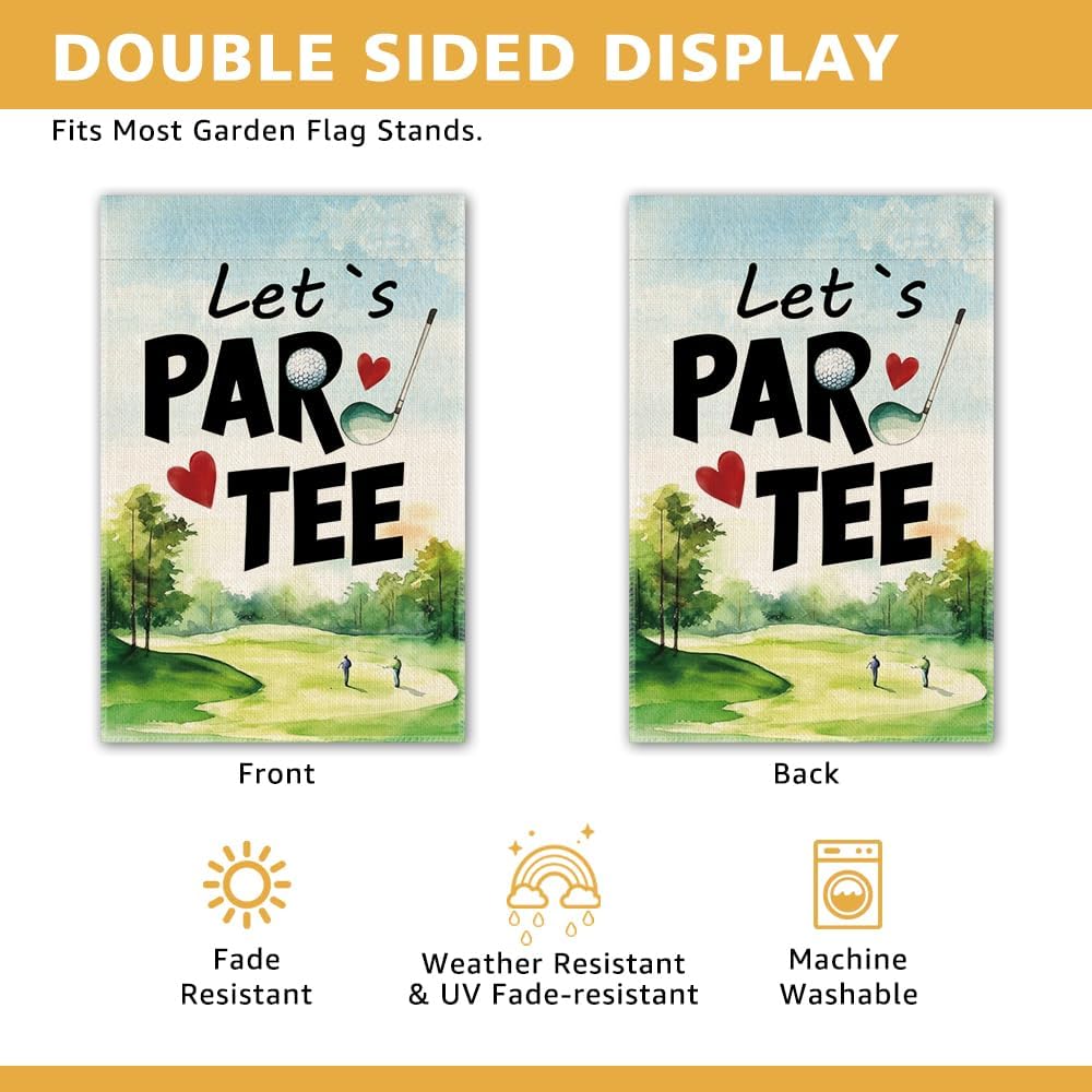 Bandera jardín doble cara para patio golf cumpleaños