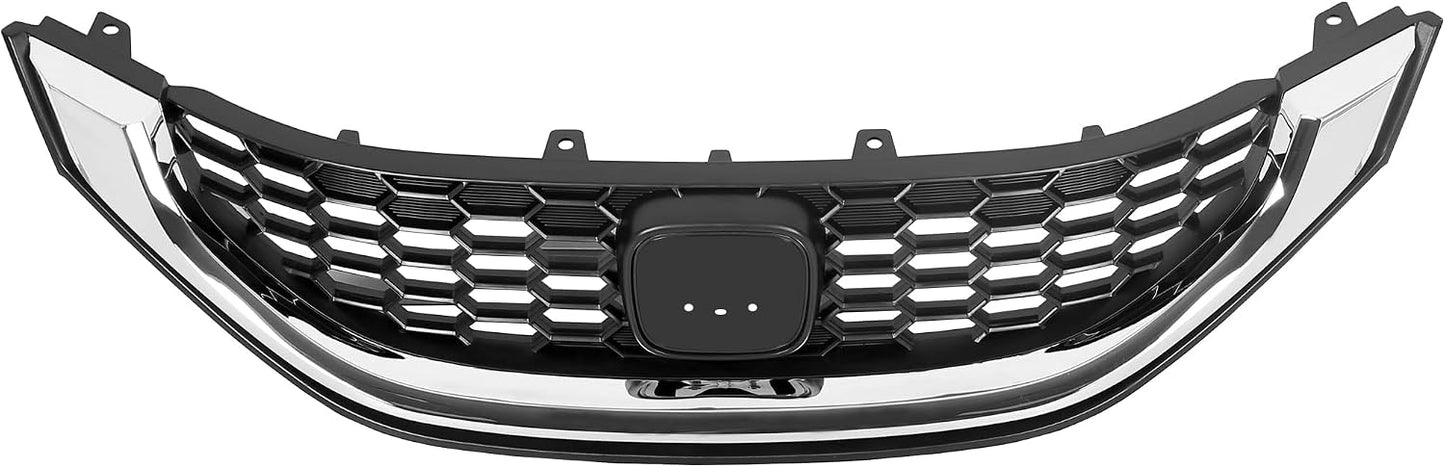 Parrilla delantera Honda Civic 13-15 plateado