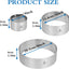3 Moldes Pastel Acero Inox 4/6/8pulg