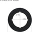 2 Pzas Placas Traseras Puerta 2-1/8" Cubierta Relleno