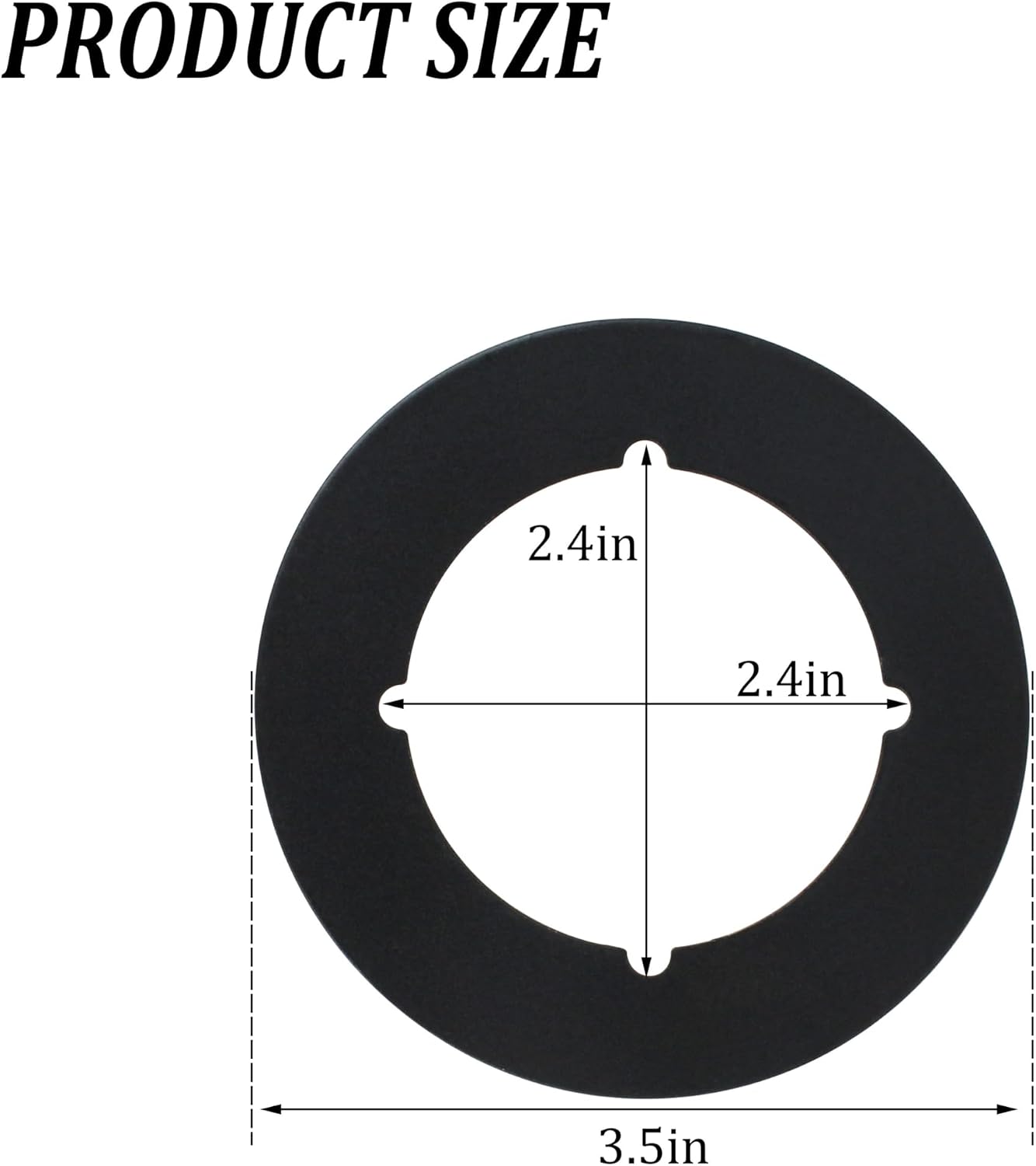 2 Pzas Placas Traseras Puerta 2-1/8" Cubierta Relleno