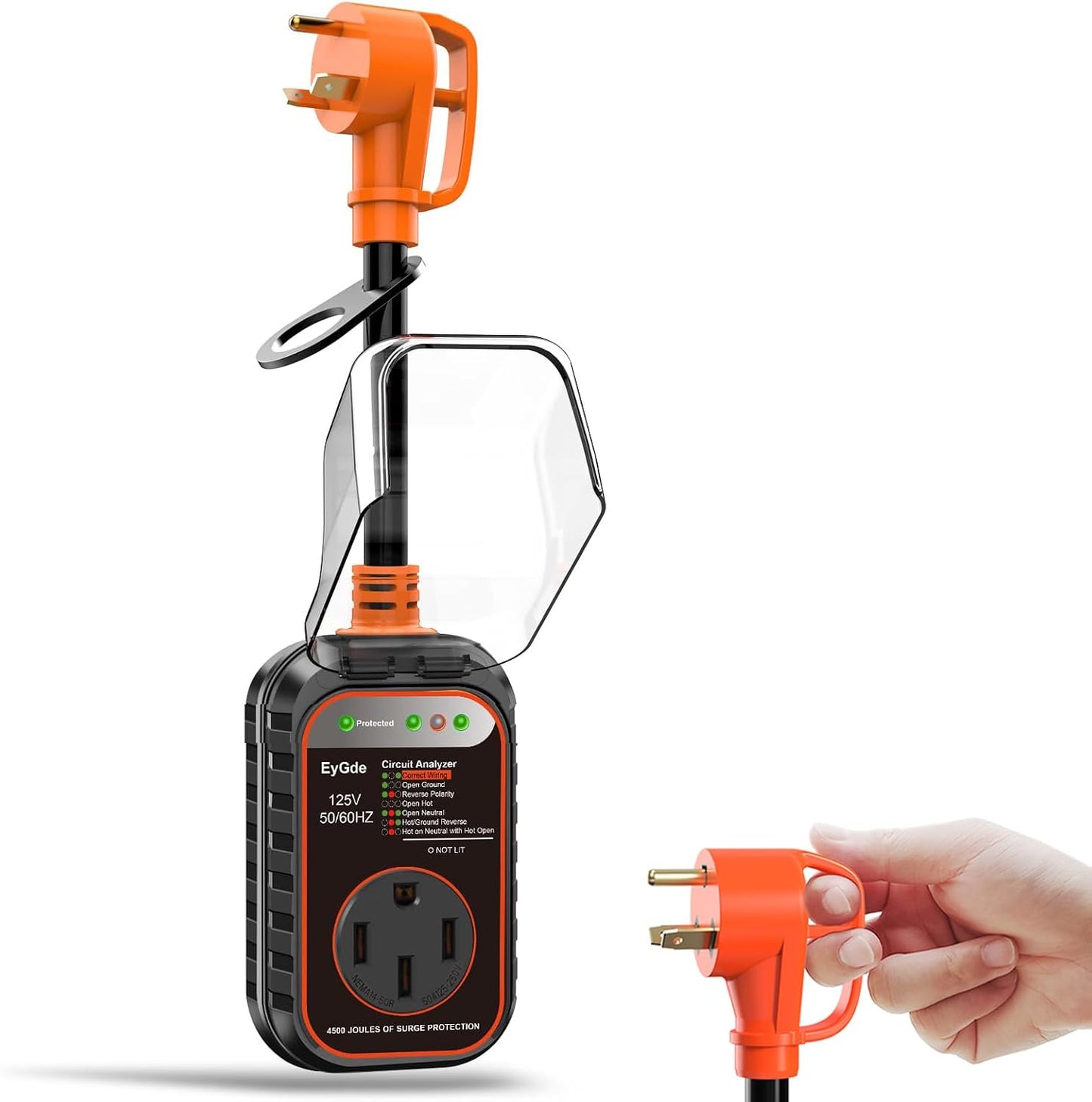 Adaptador RV 30 a 50A con proteccion sobretensiones NEMA