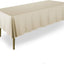 10 Manteles Rectangulares 60x102pulg Tela Poliéster Beige