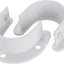 4 Soportes U Acero Inox Barra Armario 1.5" Blanco