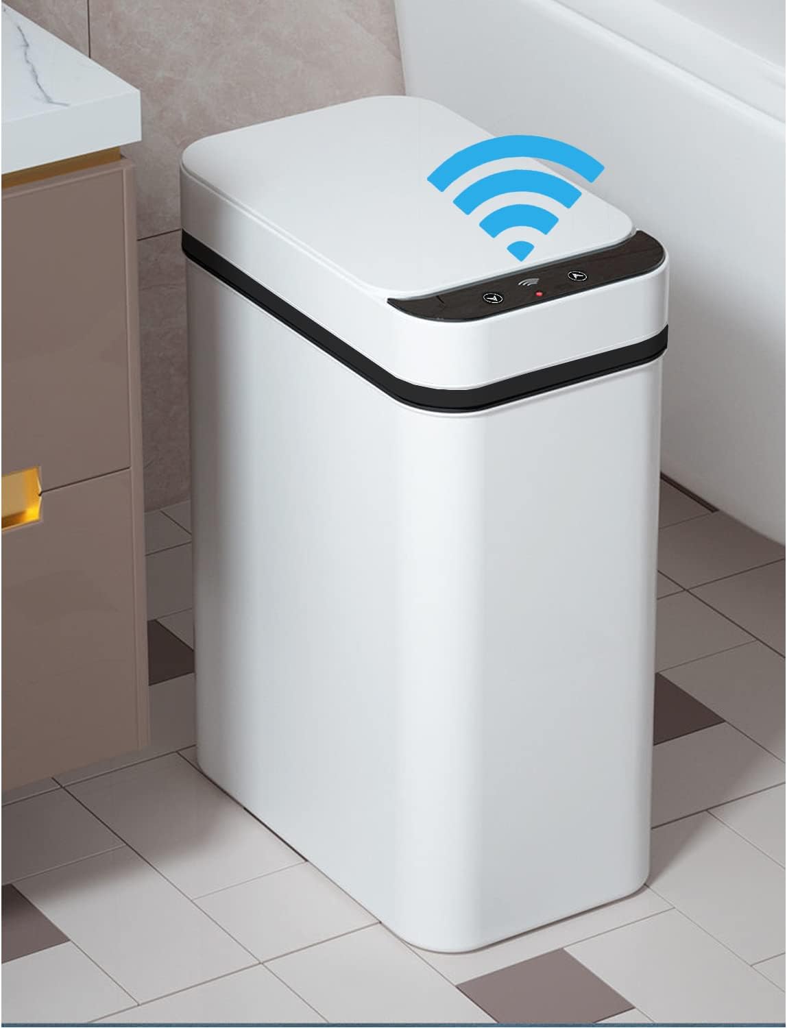 Bote basura inteligente 2.5gal sensor movimiento plástico