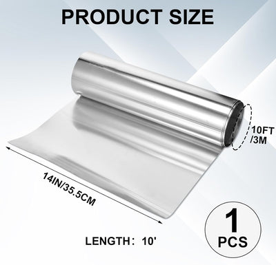 Rollo aluminio sellar ventanas puertas 14pulg x10pies
