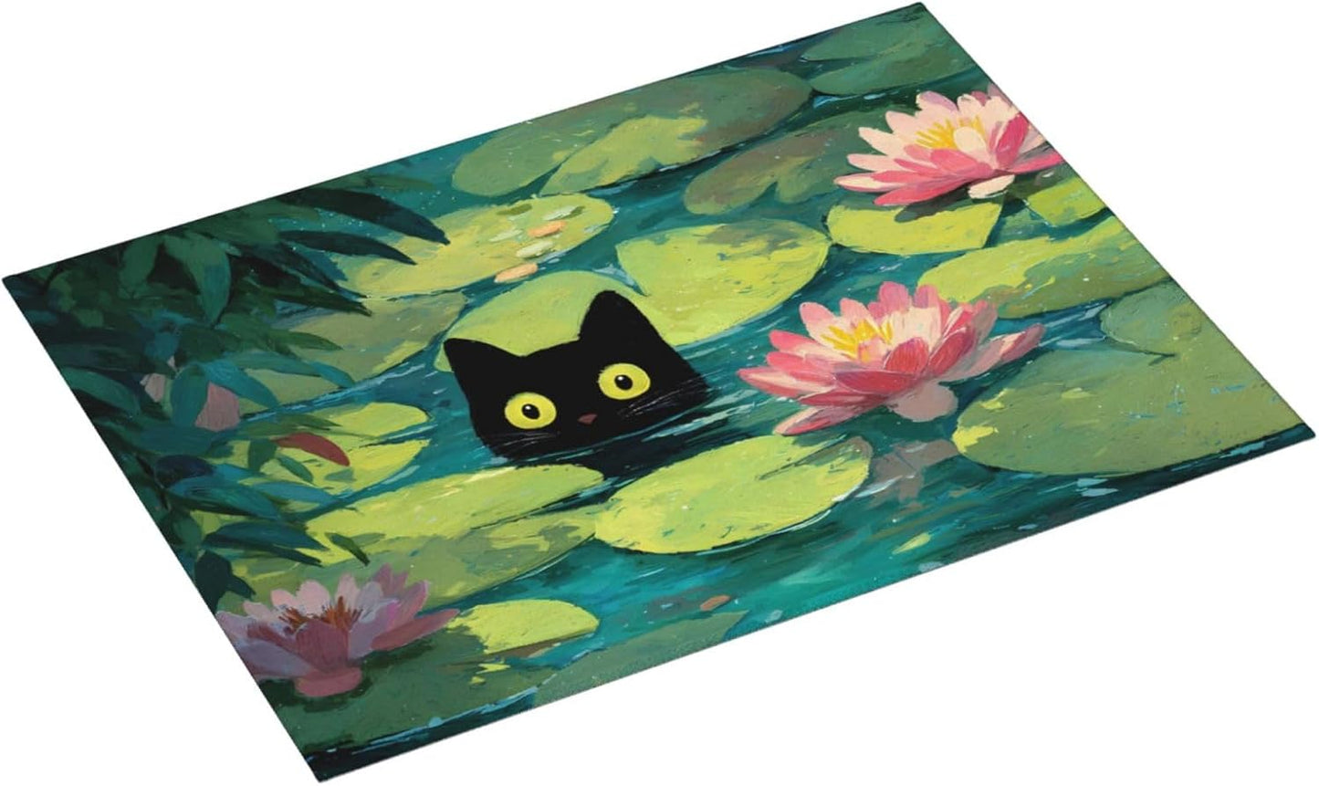 Almohadilla secadora plato 18x24pulg diseño gatos reutilizable