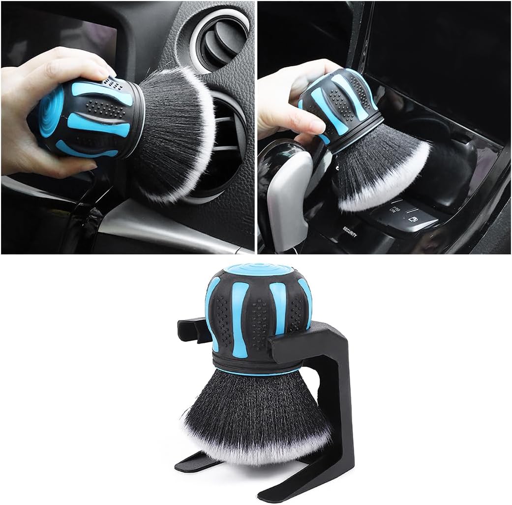 Cepillo coche sintético XL con estante almacenamiento