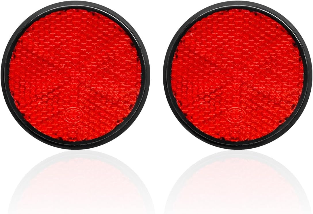 2 Pzas Reflectores Plástico M6 para Motocicleta Scooter