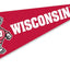 Banderín con logotipo Badgers Bucky Wisconsin