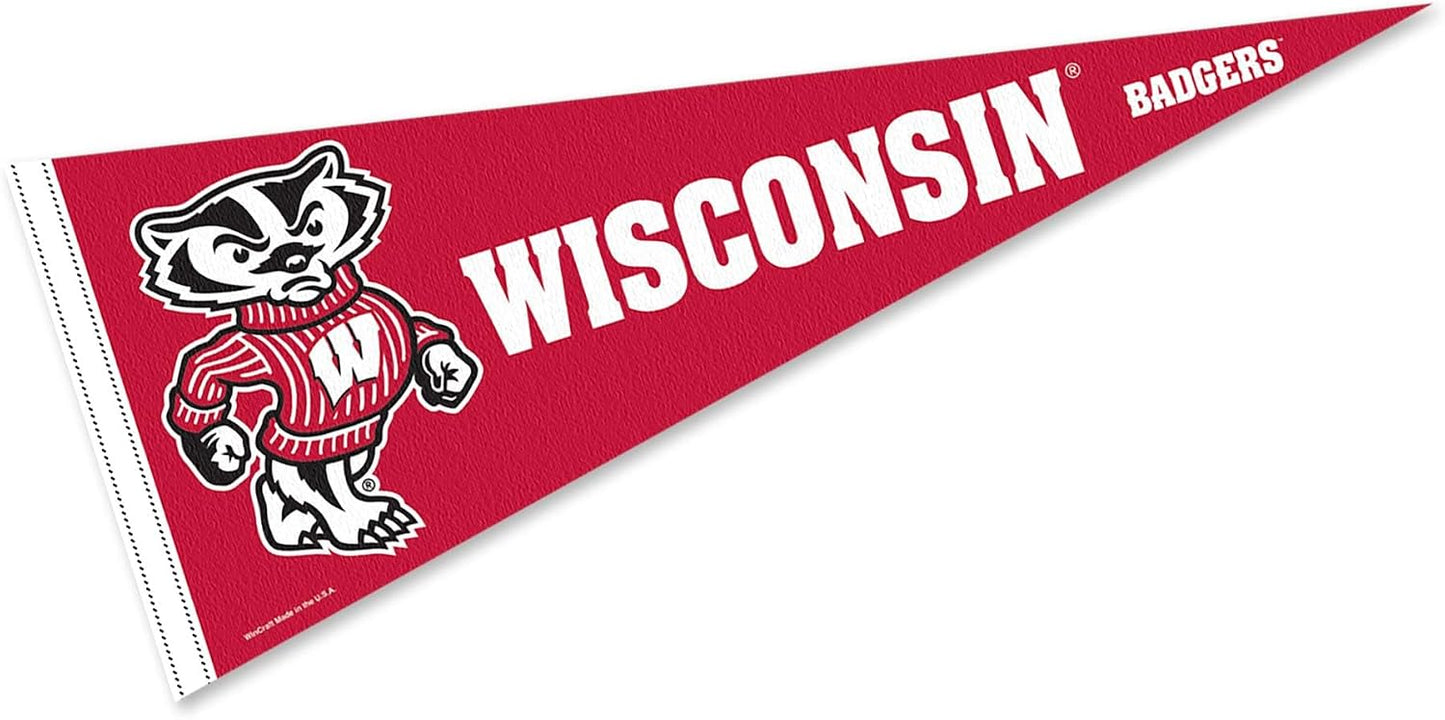 Banderín con logotipo Badgers Bucky Wisconsin
