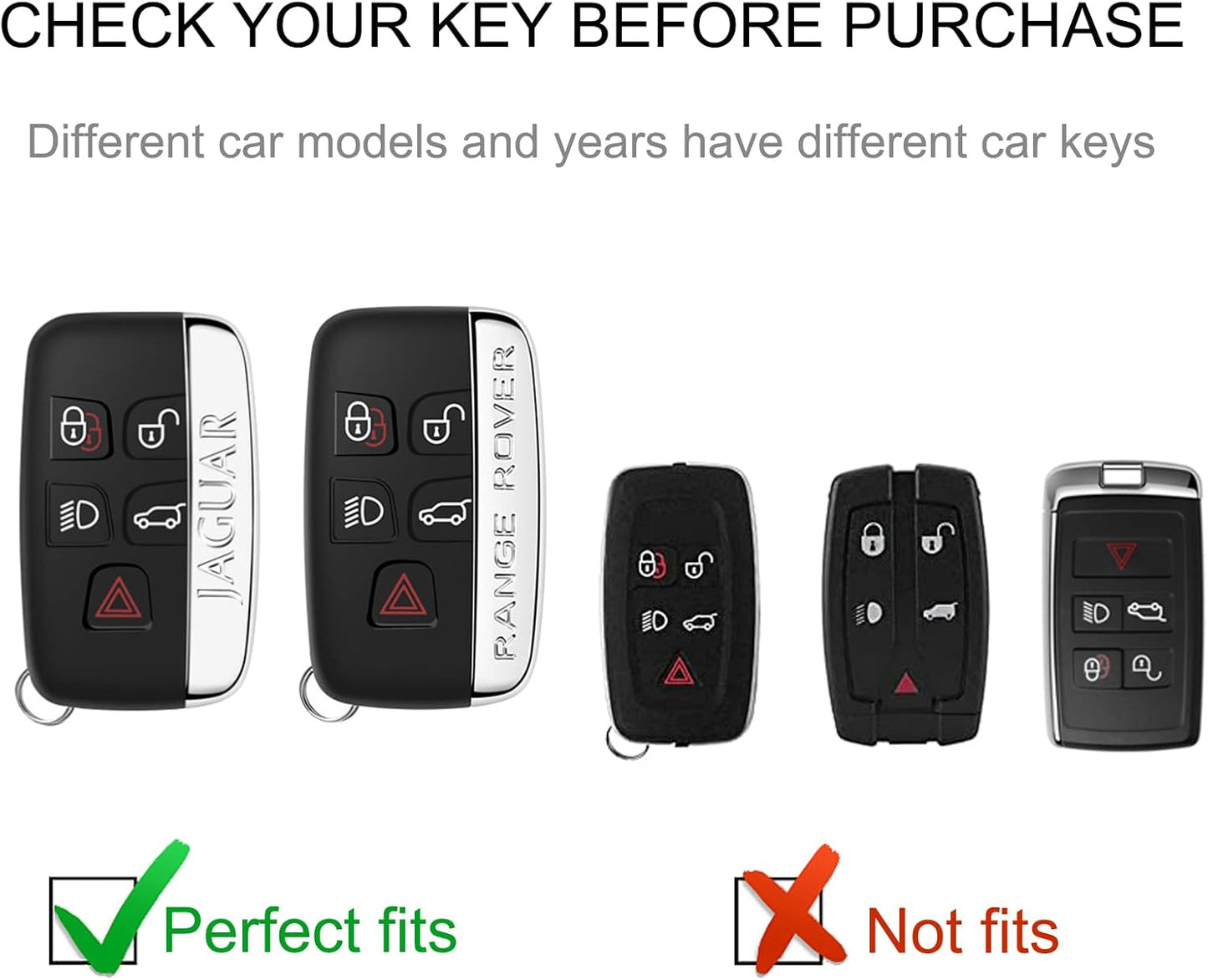 Funda llave cuero comp Land Rover Evoque Velar