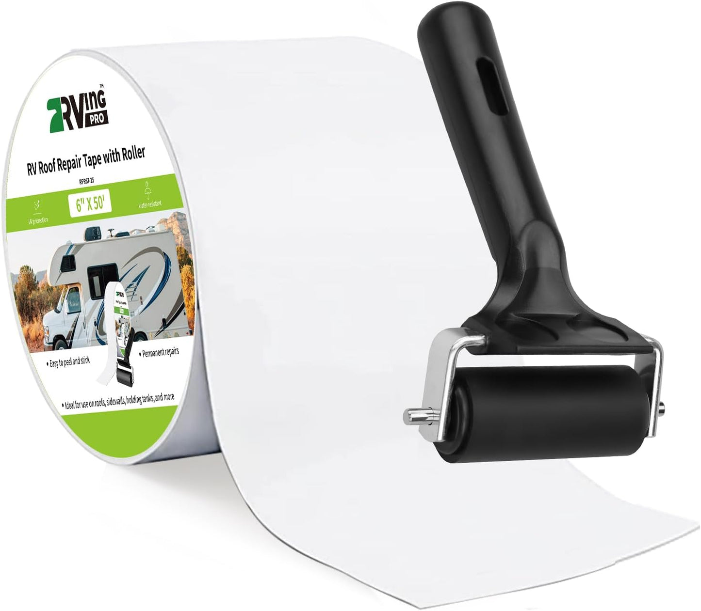 Cinta selladora techo RV 6" x50ft impermeable UV