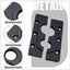 Soporte paso cortafuegos Holley Terminator X aluminio negro