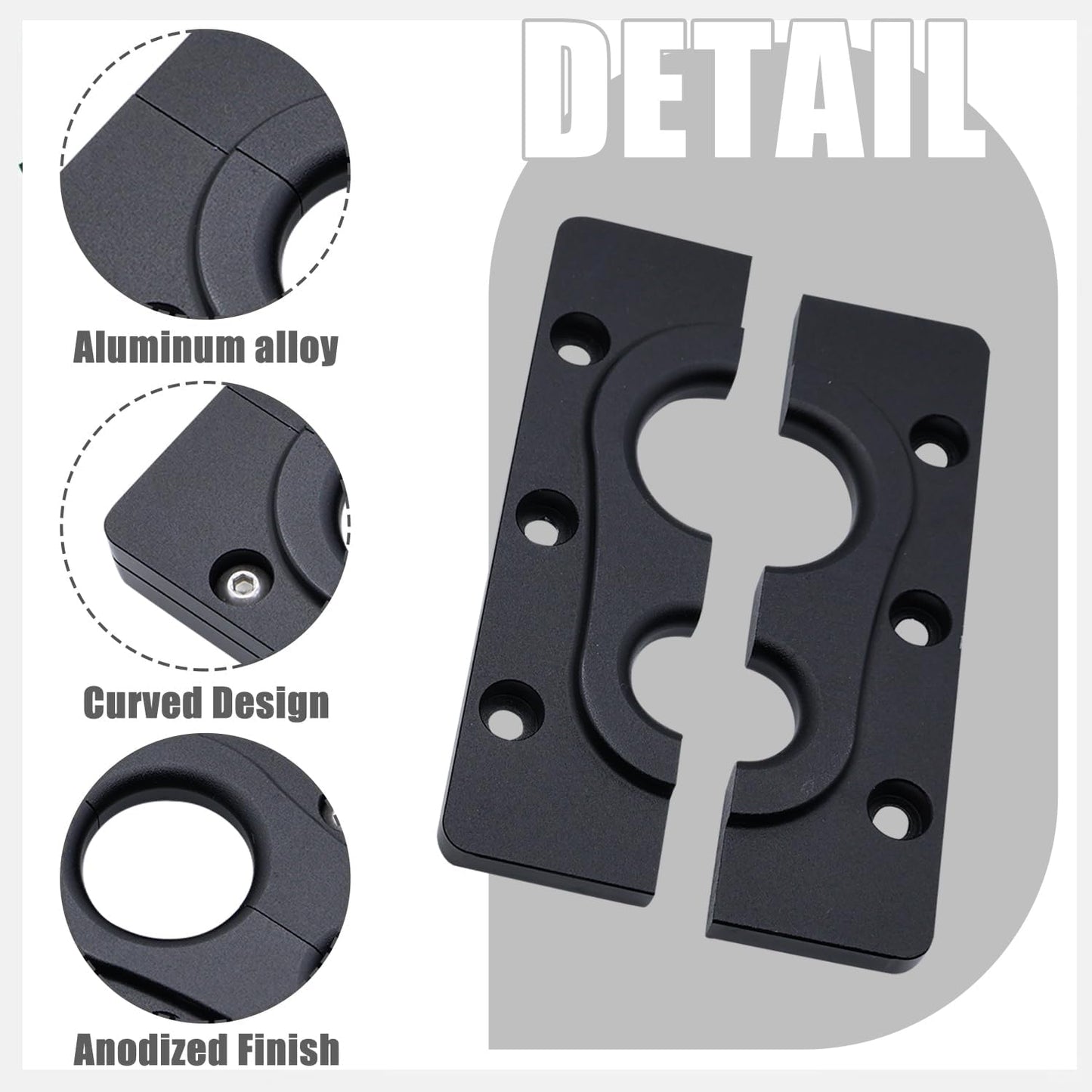 Soporte paso cortafuegos Holley Terminator X aluminio negro