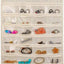 Organiz. colgante joyas 32 bolsillos beige