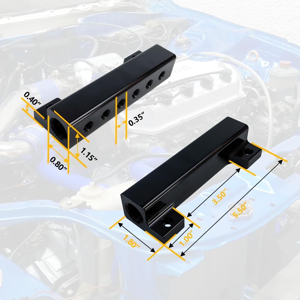 Kit colector admisión vacío 6 puertos comp boost y medidores