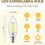 Bombillas LED E12 regulables 5000K 4W pack 24