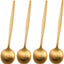 Set 4 cucharas té café oro satinado ss18/10