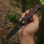 Cuchillo plegable camping hoja CPM S35VN mango titanio