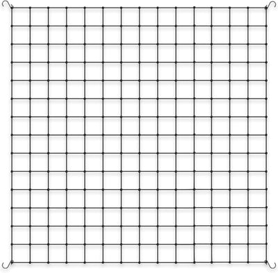 Red enrejado cultivo 5x5' elástica acero hidropónico